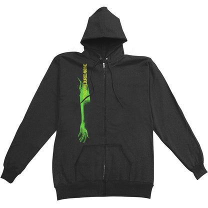 Zippered Hooded Sweatshirt