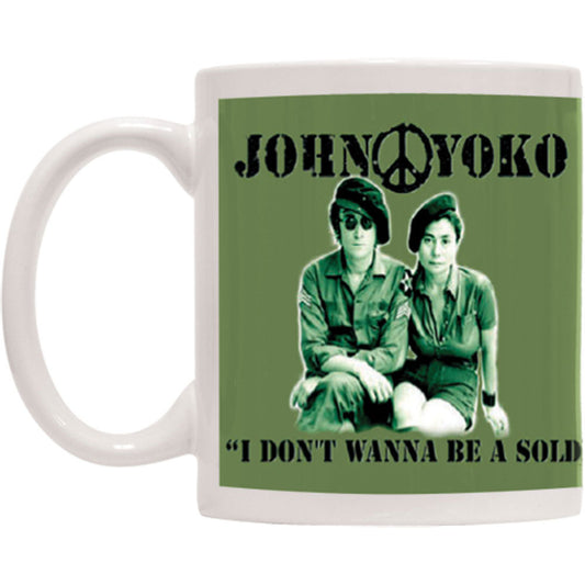 Beatles John & Yoko Coffee Mug Front