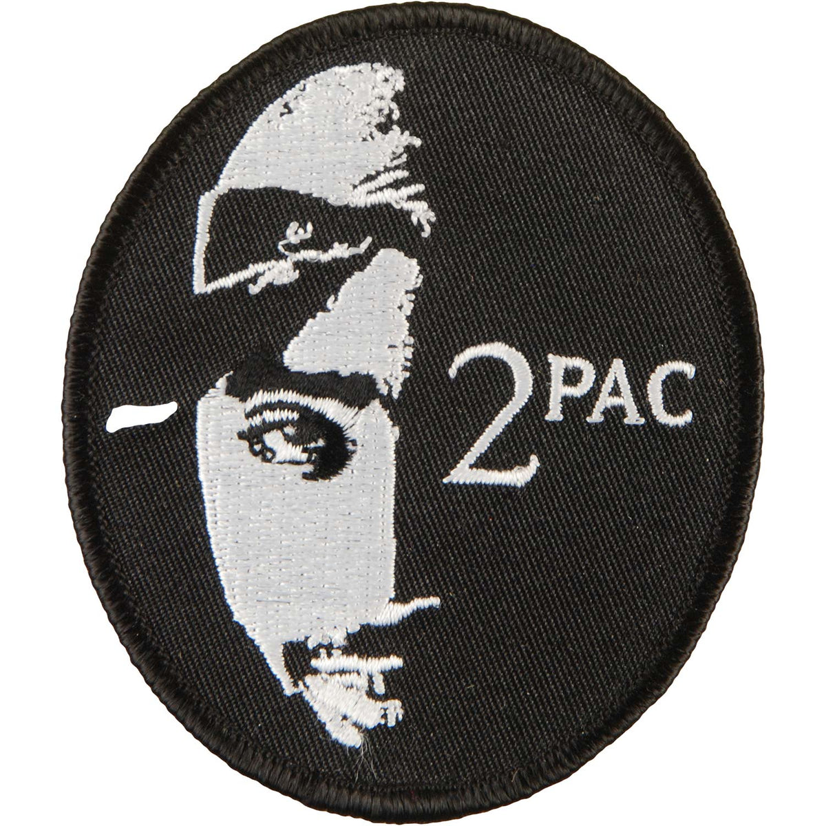 Tupac Embroidered Patch Front