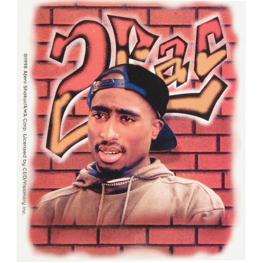 Tupac Graffiti Sticker Front