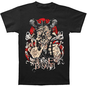 Those Who Lie Beneath Evil T-shirt Front