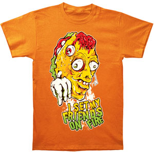 I Set My Friends On Fire Taco Hell Slim Fit T-shirt Front