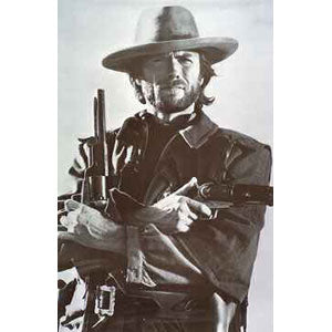 Clint Eastwood Guns Domestic Poster