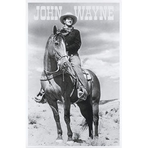 John Wayne Cowboy Domestic Poster