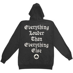 Motorhead England (Back Print) Zippered Hooded Sweatshirt Back