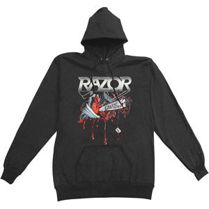 Razor Violent Restitution Pullover Hoodie Hooded Sweatshirt Front