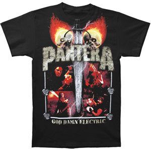 Pantera Lightning Skulls T-shirt