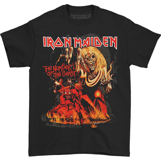 Iron Maiden Jumbo Print Number Of The Beast T-shirt Front