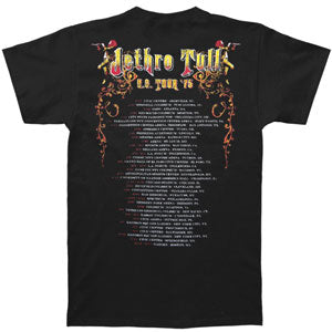 Jethro Tull Tour '75 Slim Fit T-shirt Back