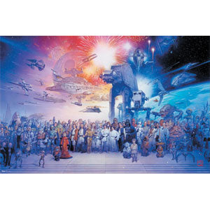 Star Wars Cast & Ships Domestic Poster