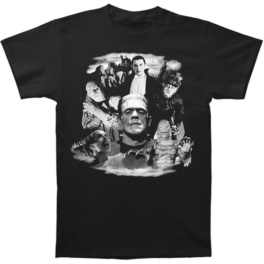 Universal Monsters Monster Collage by Rock Rebel T-shirt Front