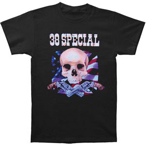 38 Special Skull Flag Guns Tour Tee (OH - MN) T-shirt Front