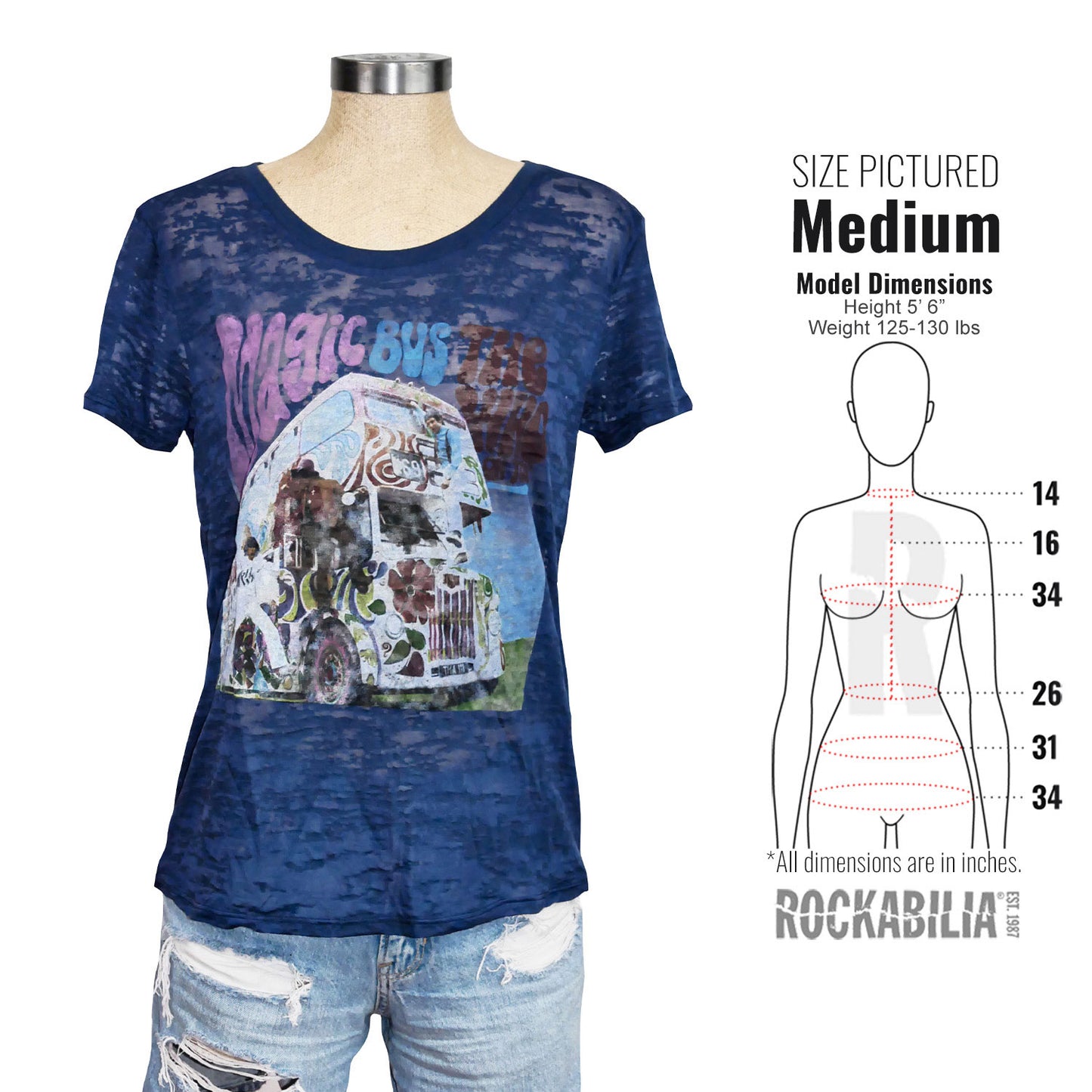 Burn Out Premium Fashion Vintage Junior Top