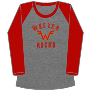 Weezer Rocks (Roughly Size Medium) Jersey Junior Top