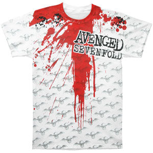 Avenged Sevenfold Blood All Over Print T-shirt