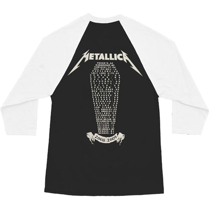 Metallica Seek & Destroy 08/09 (Phoenix) Raglan Baseball Jersey Back