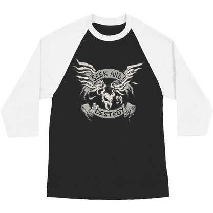 Metallica Seek & Destroy 08/09 (Phoenix) Raglan Baseball Jersey Front
