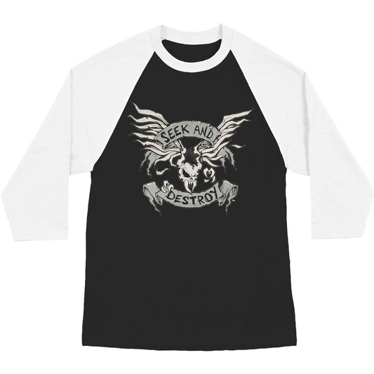 Metallica Seek & Destroy 08/09 (Phoenix) Raglan Baseball Jersey Front