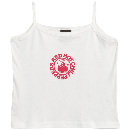 Red Hot Chili Peppers Mini Halo White Babydoll Front