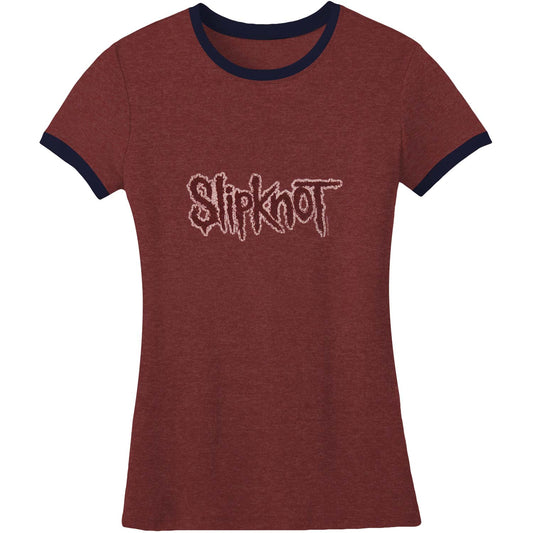 Logo On Ringer Style Tee Junior Top