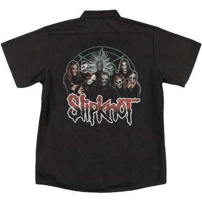 Slipknot Cartoon Work Shirt Back