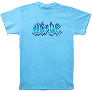 AC/DC Metallic Foil Logo T-shirt Front