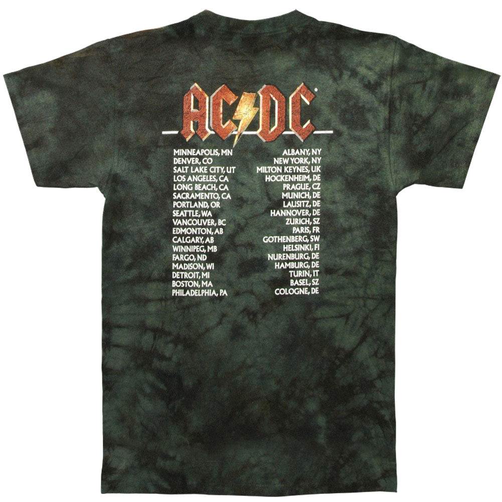 AC/DC Stiff Upper Lip Tie Dye T-shirt Back