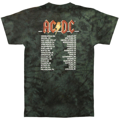 AC/DC Stiff Upper Lip Tie Dye T-shirt Back
