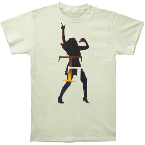 Silhouette on Tan Tee T-shirt