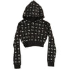 Diamonds Junior Crop-Cut Zip Up Hooded Fleece Girls Jr Hooded Sweatshirt