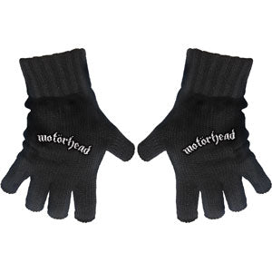 Motorhead Logo Knit Gloves Front
