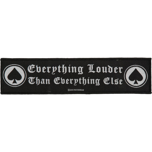 Motorhead Everything Louder Woven Jumbo Patch Front