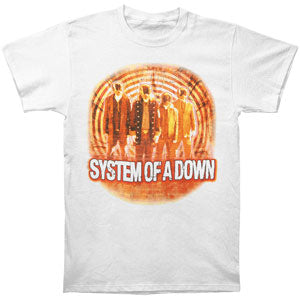 System Of A Down Circles 05 Tour White T-shirt Front