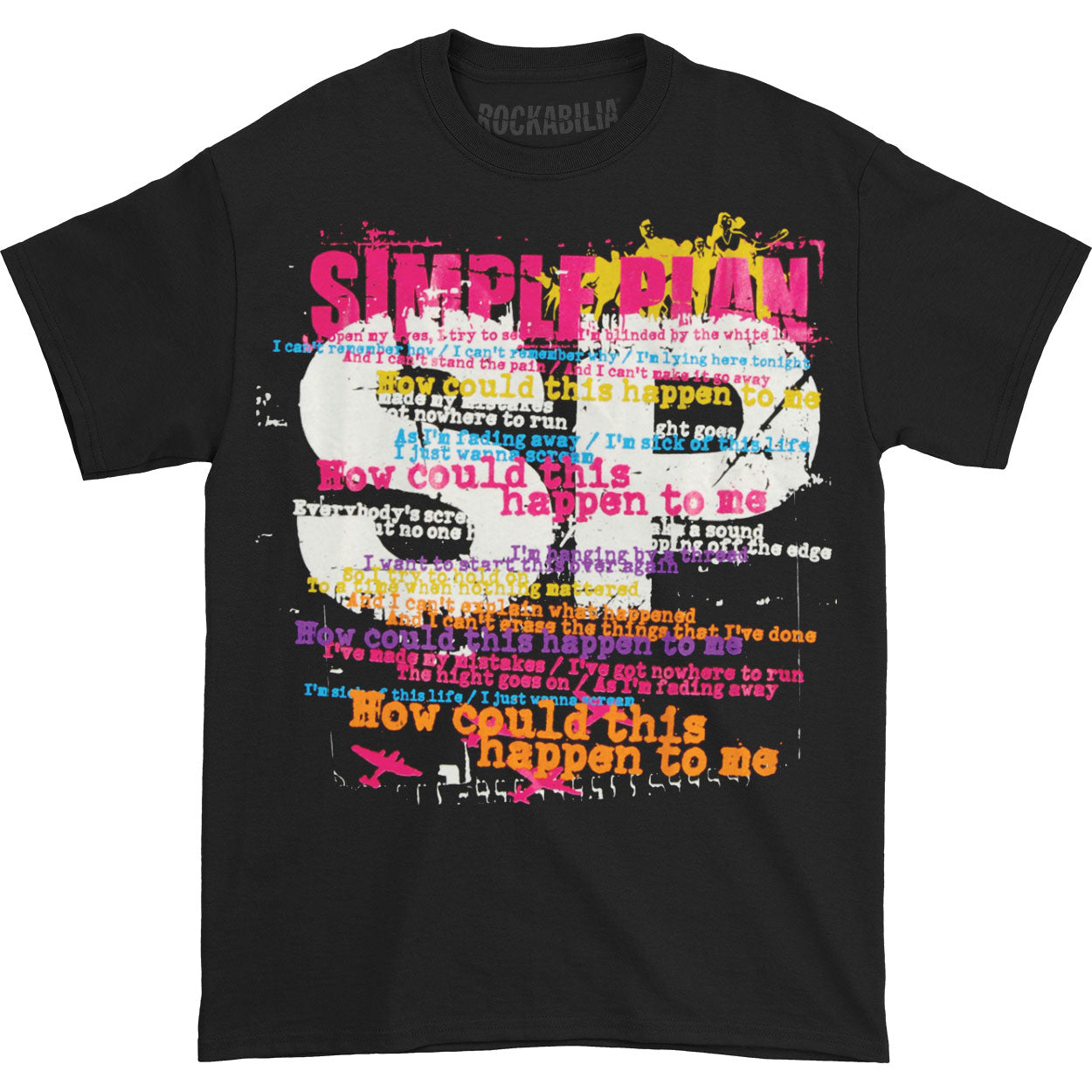 Simple Plan Lyrics T-shirt