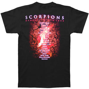 Scorpions Humanity World Tour City Info Shawinigan - Boston T-shirt Back