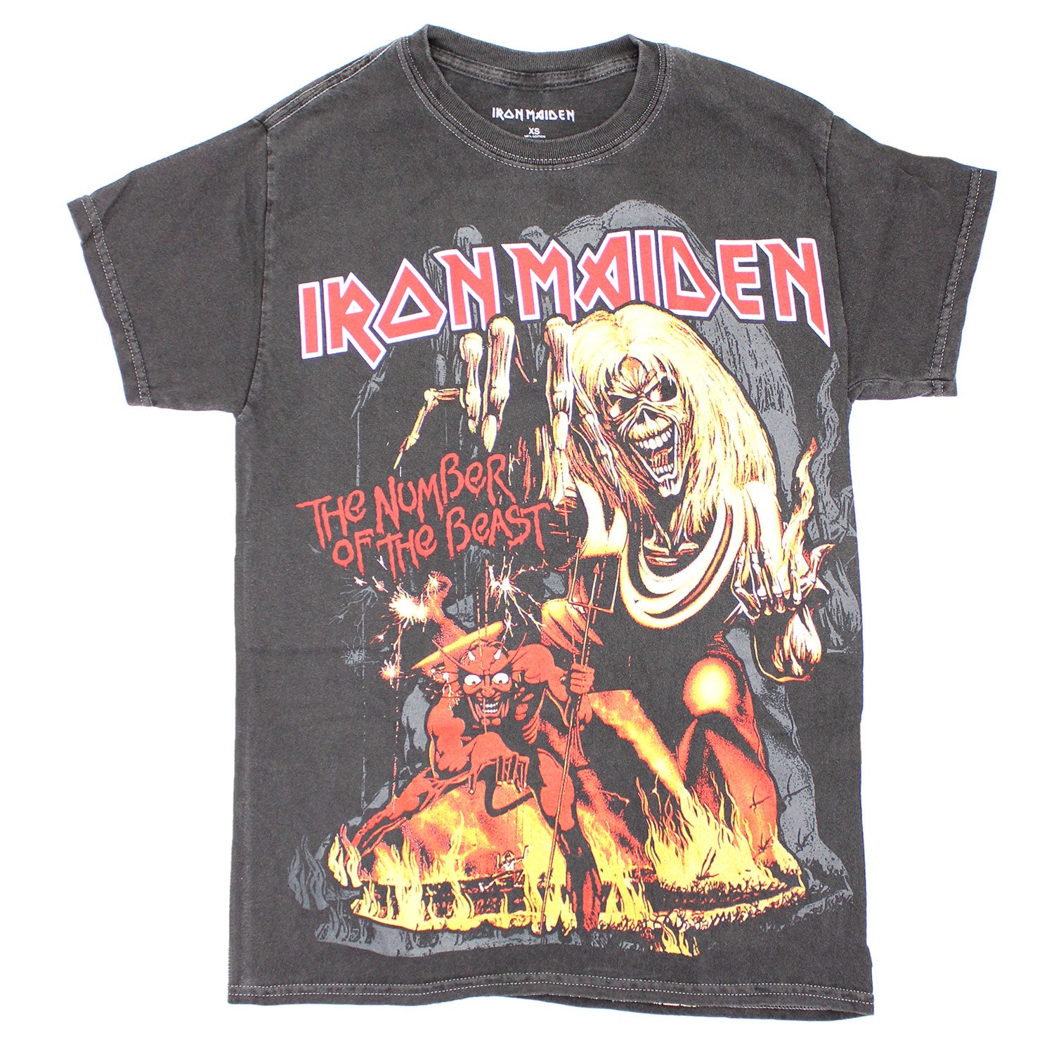 Number Of The Beast Faded T-shirt