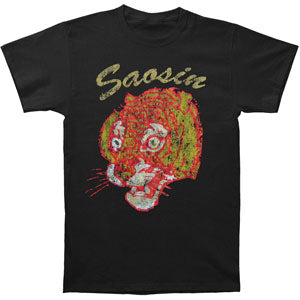 Saosin Distressed Tiger Slim Fit T-shirt