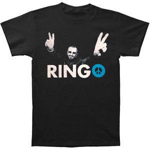 Ringo Starr Peace Logo 2008 Tour Slim Fit T-shirt