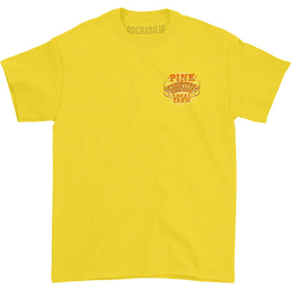 Pink Local Crew Yellow T-shirt Front