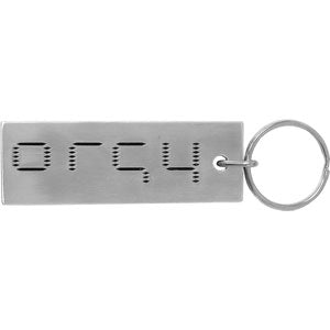 Brushed Finish Metal Keychain Metal Key Chain