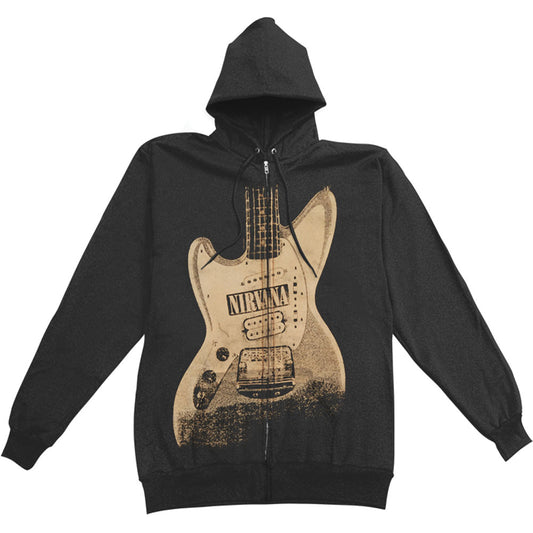 Nirvana Zippered Hooded Sweatshirt Front