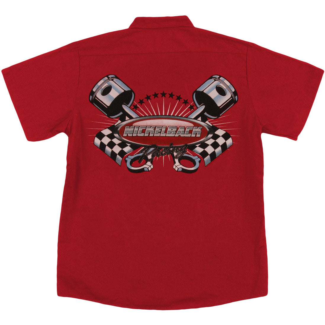 Nickelback Checkerboard Logo Work Shirt Back