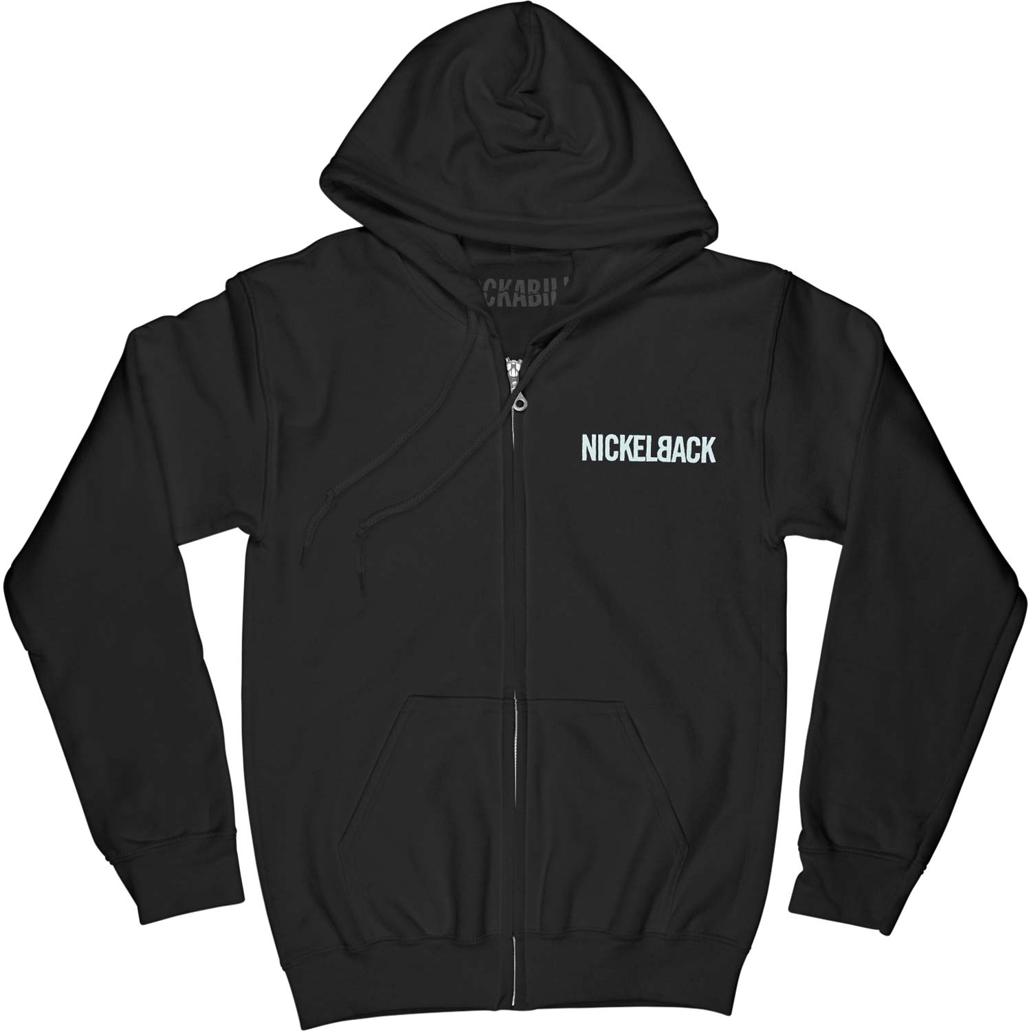 Nickelback Logo Zippered Hooded Sweatshirt Front