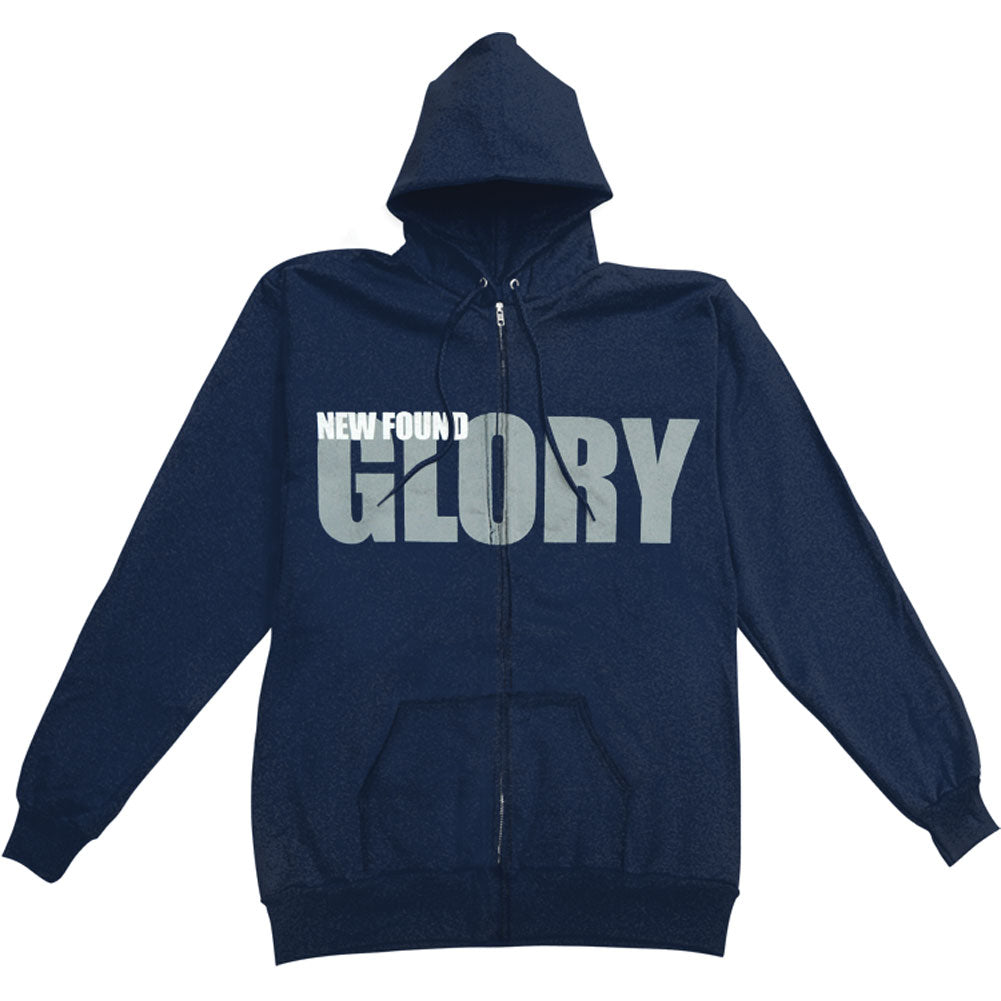 New Found Glory Logo Zippered Hooded Sweatshirt Front