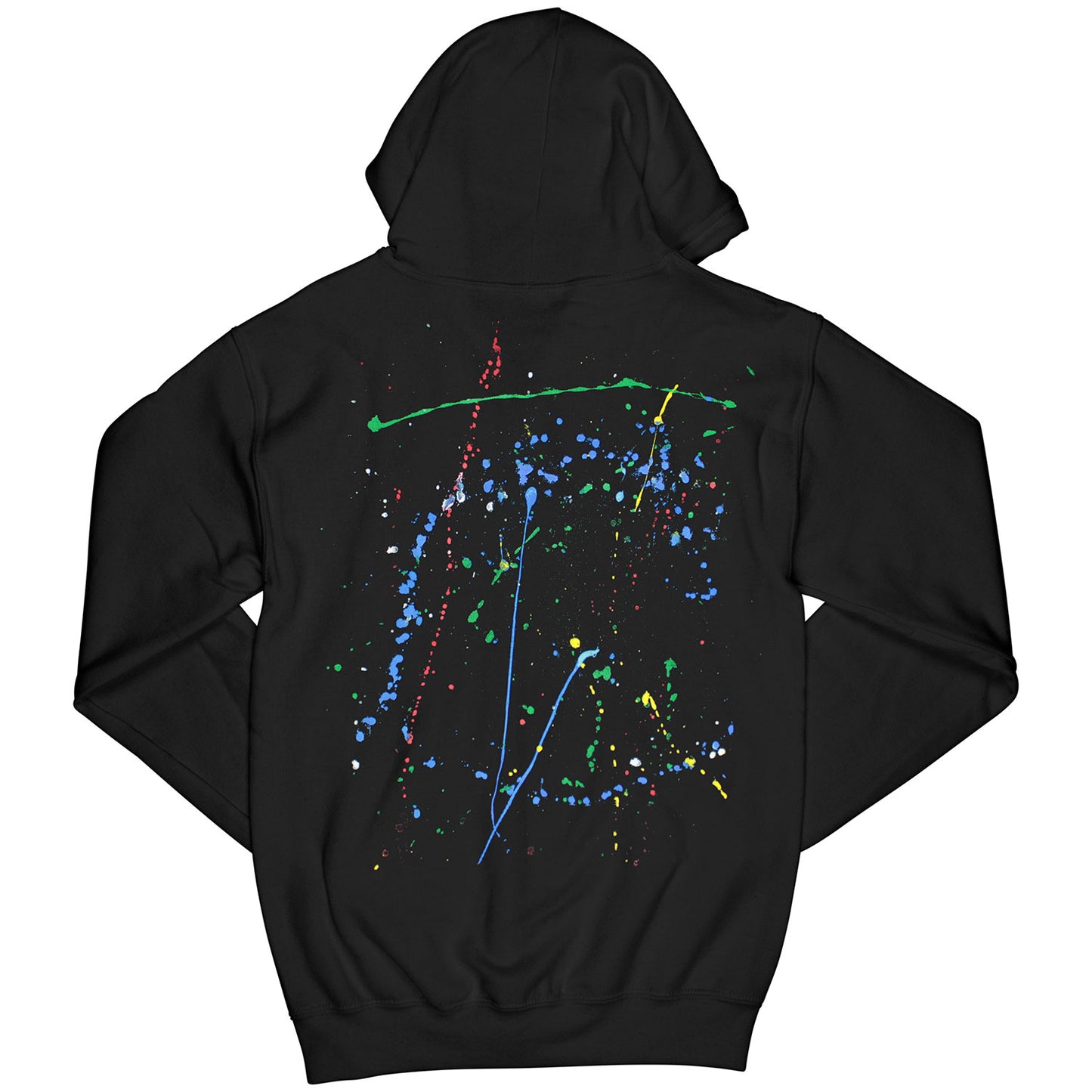 Splatter Zippered Hooded Sweatshirt