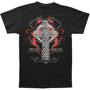 Veritas/Aequitas Red Celtic Cross T-shirt