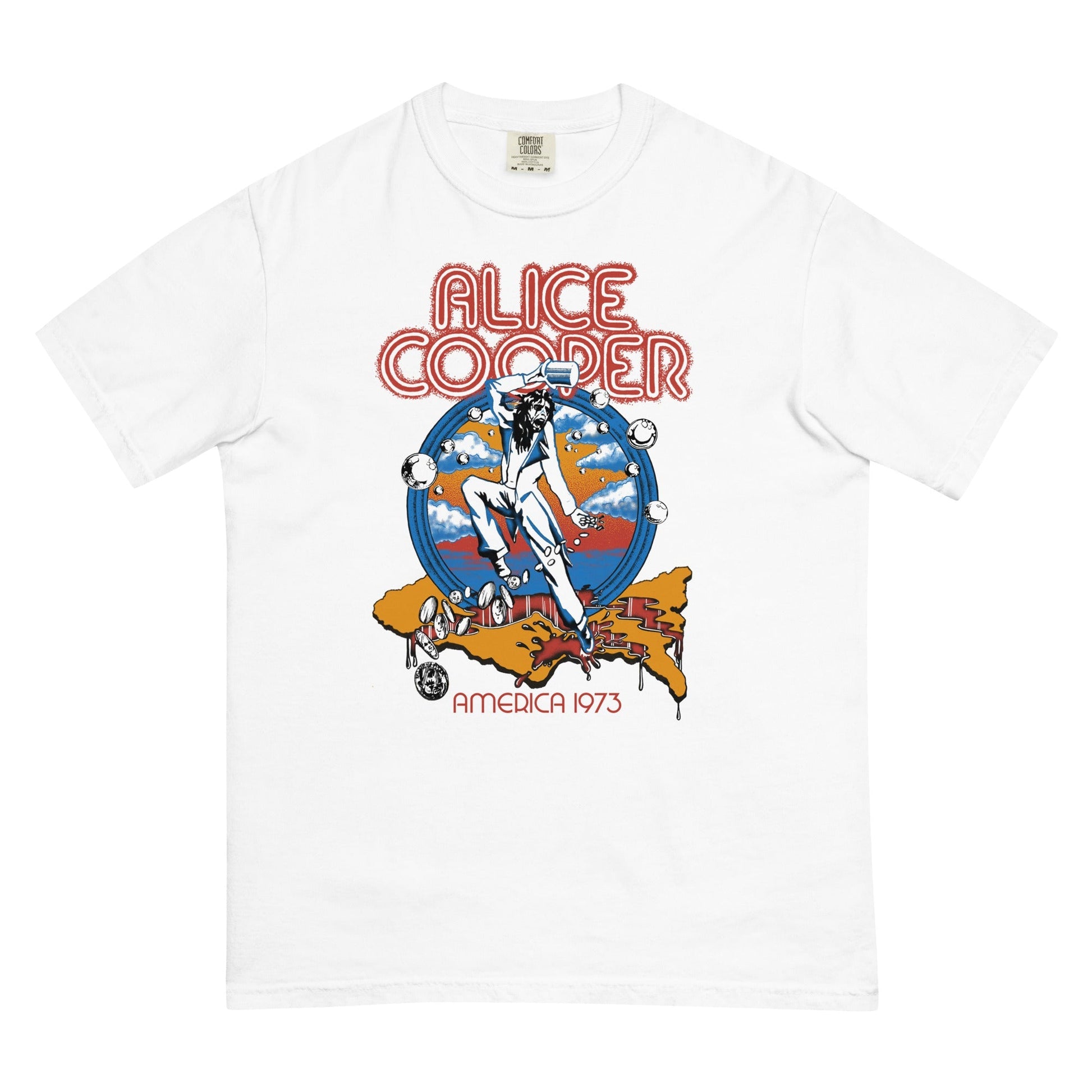 Alice Cooper Alice Cooper - 1973 Tour Mineral Wash T-Shirt