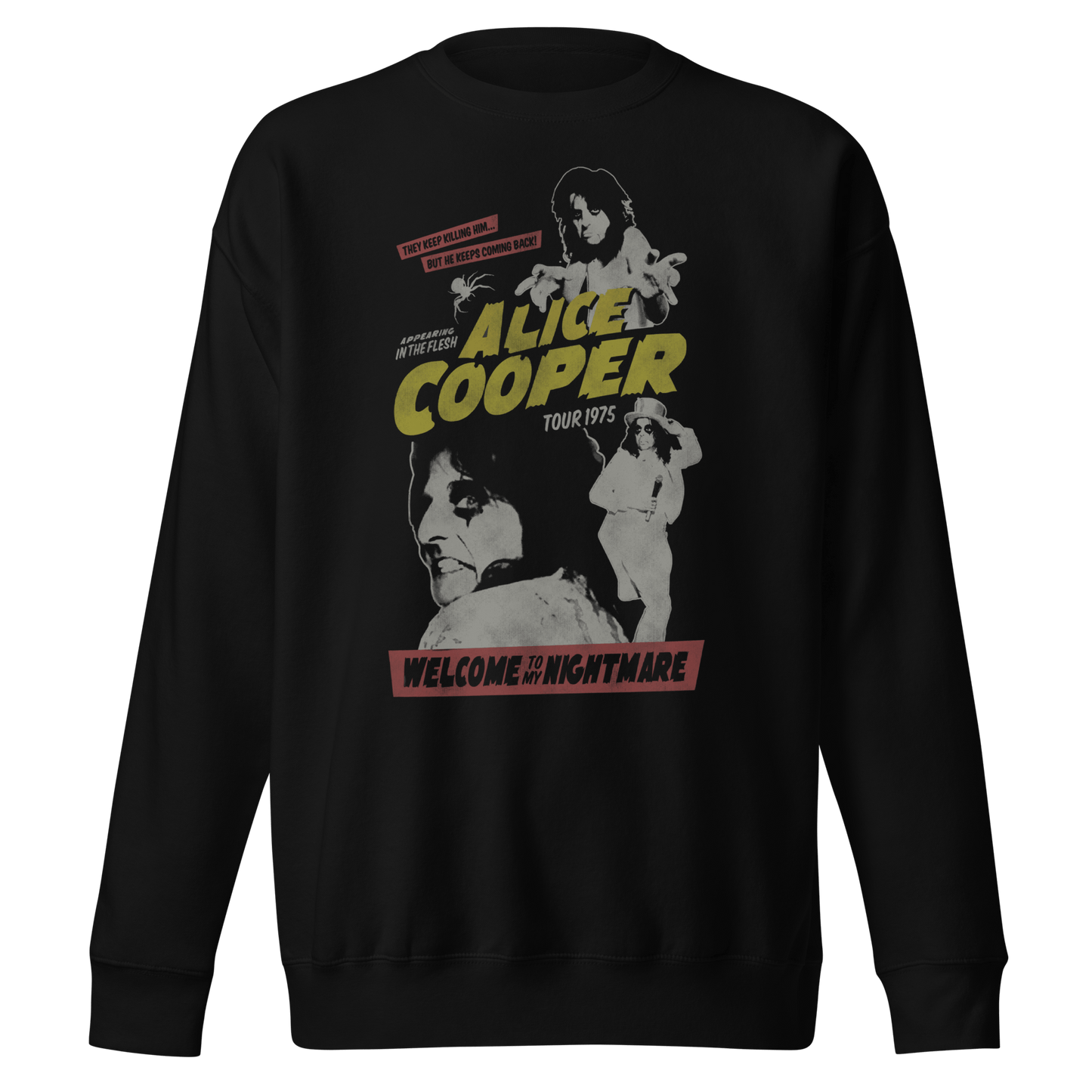 Alice Cooper Alice Cooper - 1975 Tour Vintage Sweatshirt