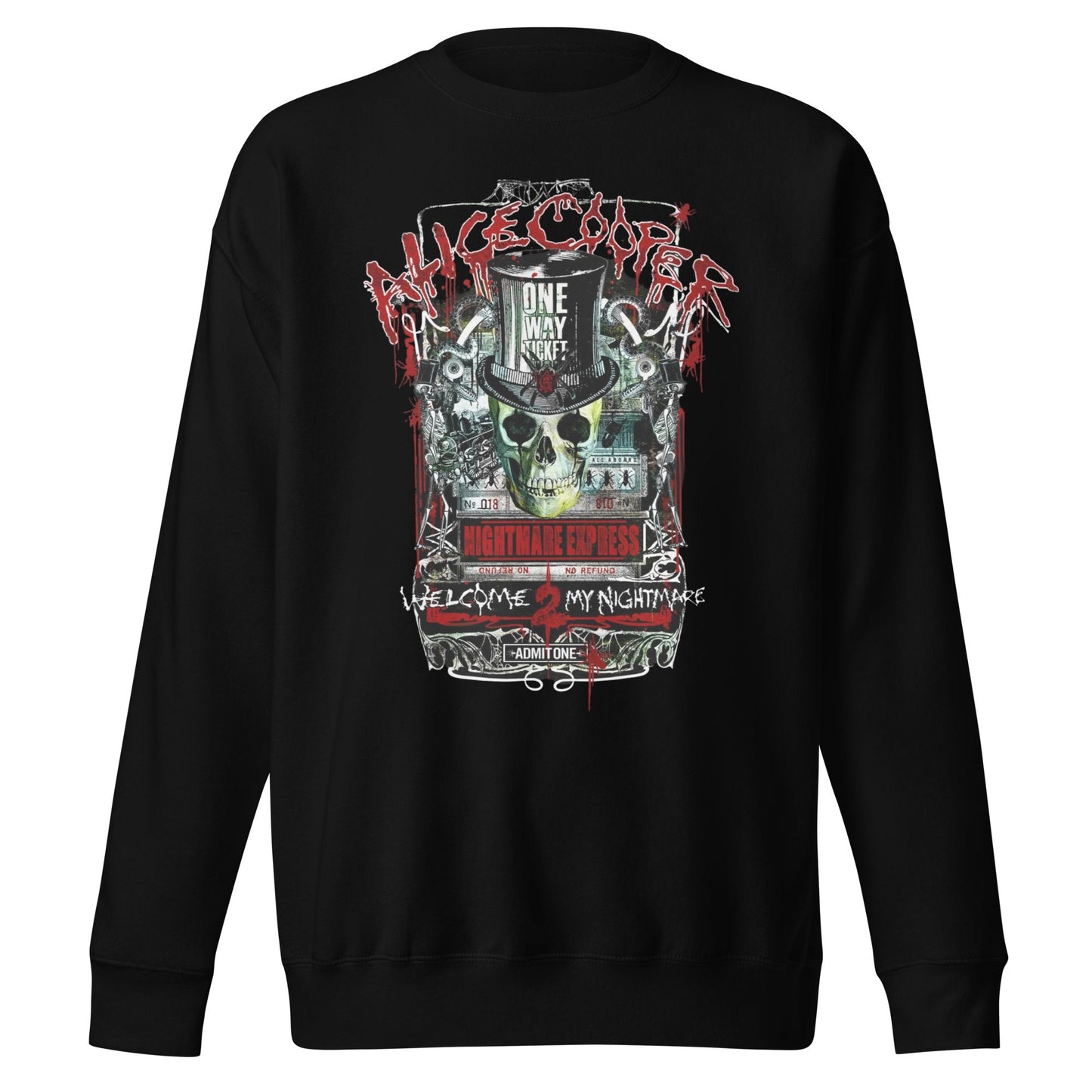 Alice Cooper Alice Cooper - Nightmare Express Jumbo Print Sweatshirt