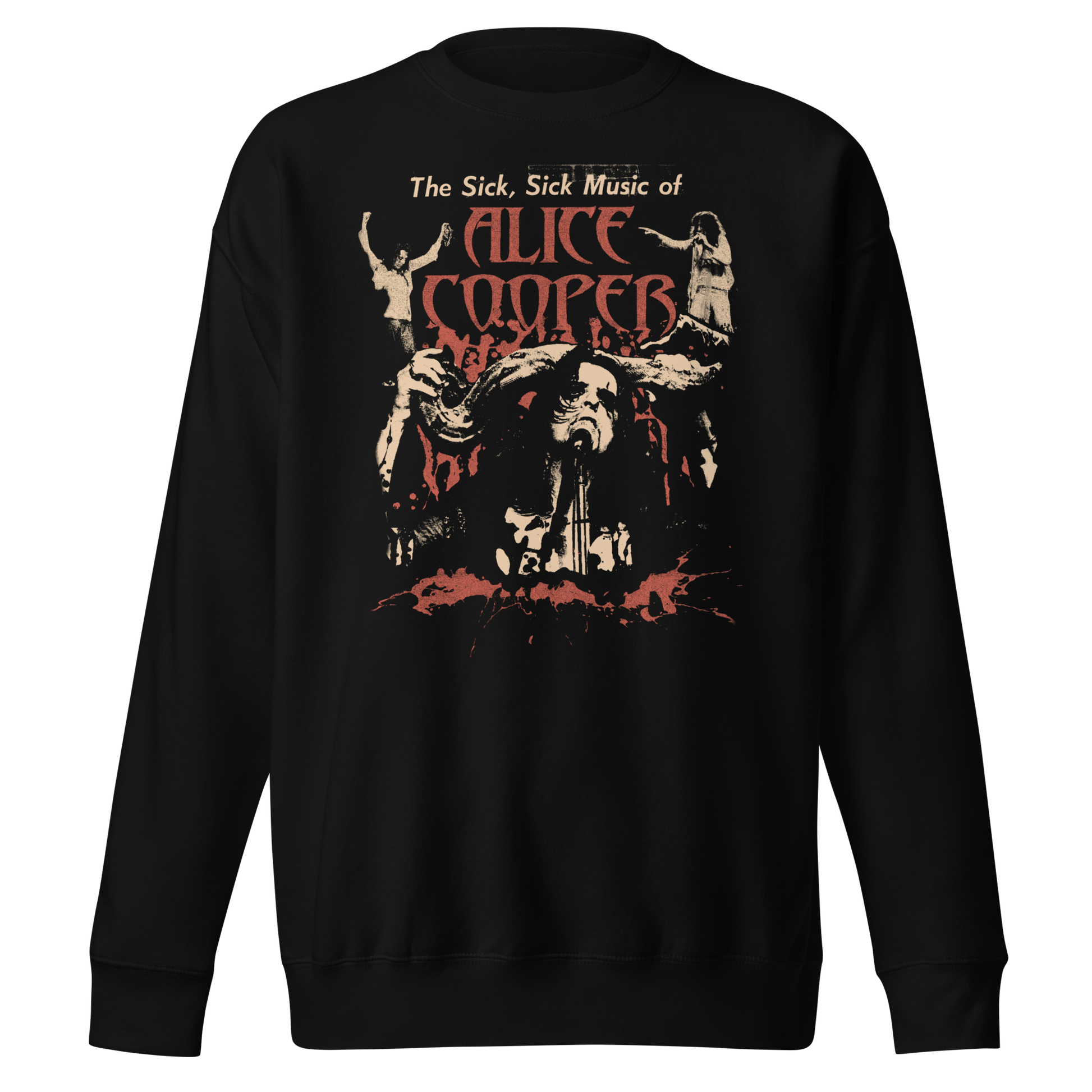 Alice Cooper Alice Cooper - Sick Sick Jumbo Print Sweatshirt